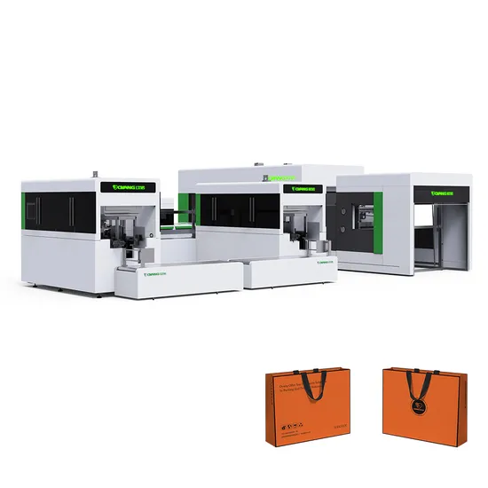 Sheet Fed Paper Box Bag Machine with Handle Automatic Inline