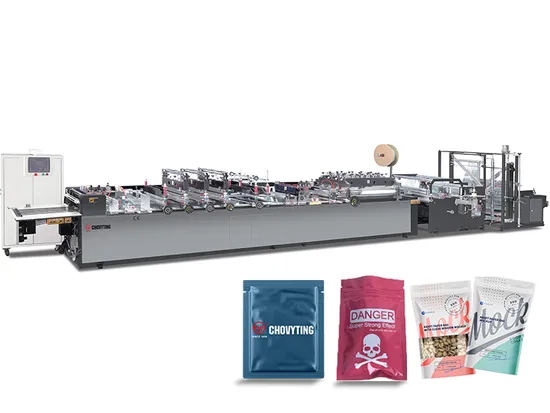 Plastic Packing Bags for Rice Packaging with Ziplock Bag Making Machine