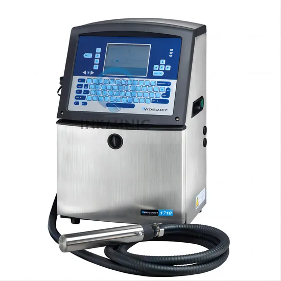 Videojet Continuous Small Character 1650hr 1710 1860 1880 Cij Inkjet Printer Expiry Date Bar Code 1240 1280 Printing Machine