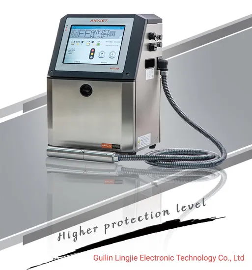 Anyjet Touch Screen Laser Marking Machine Small Character Cij Inkjet Printer
