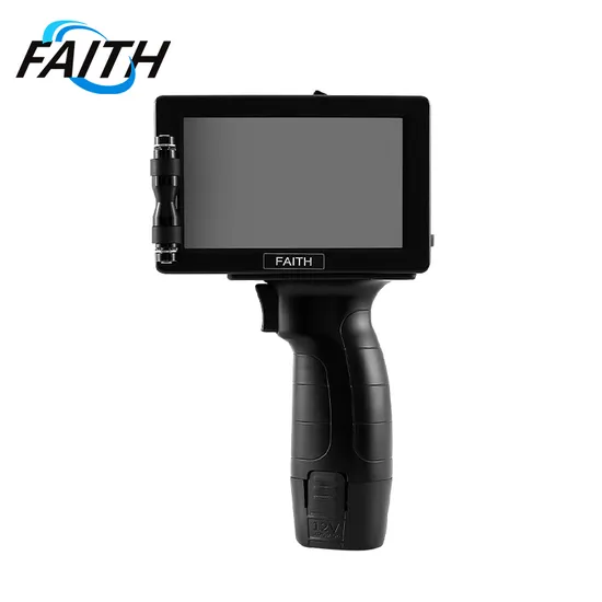 Faith Portable Hand Held Inkjet Printer Machine Expiration Date Batch Code Printing Coding Medicine Metal Pipe Rubber