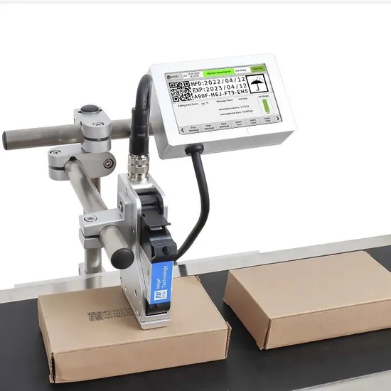 Docod T180e 12.7mm Tij Thermal Industrial Inkjet Printers Online Date Coding Machines High Resolution Ink Jet Printer for Qr 2dcode GS1