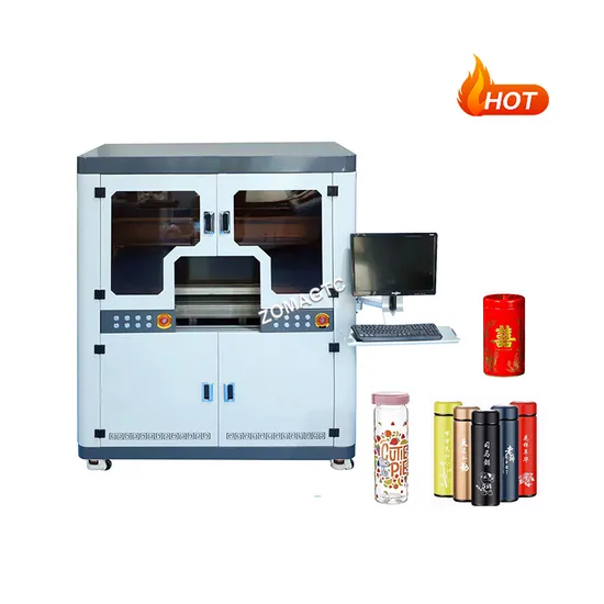 High Speed Cylindrical Inkjet Printer High Precision Cmyk Bottle Printer
