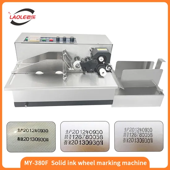 My-380f Automatic Hot Ink Date Coding Machine with Solid Ink