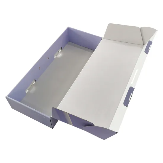 Customs Size Folding Long Corrugated Cardboard Packaging Shipping Box with Handle