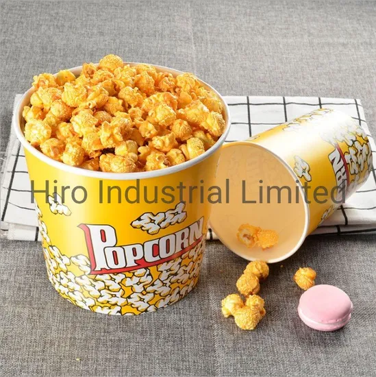 Customized Printed Paper Popcorn Buckets at Low Price High Quality