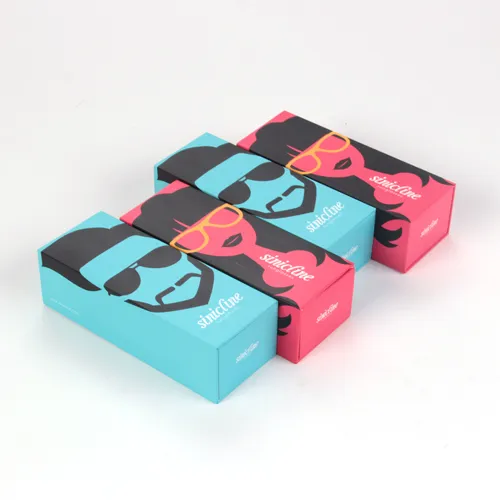 Sinicline New Design Printed Fancy Couple Sunglasses Paper Box