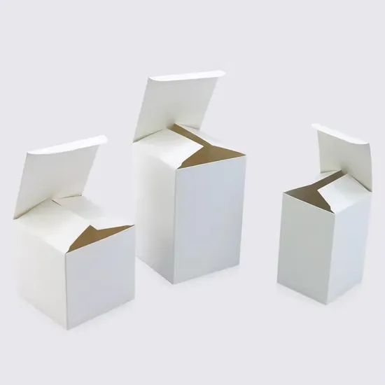 Custom Cosmetic Card Box Plain White Paper Box for Beauty Cream Jewelry Box