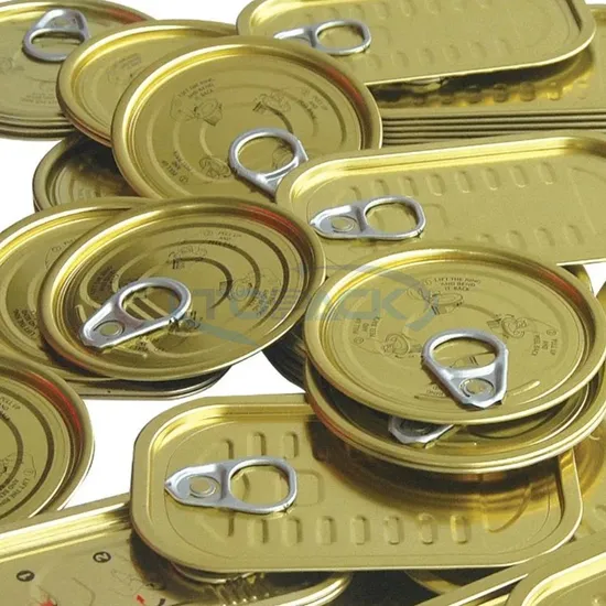 Food Packaging Metal Tinplate TFS Easy Open Can Lid