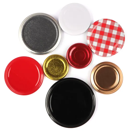 30# 38# 43# 48# 53# 58# 63# 70# 82# Twist off Lids Tinplate Metal Cap for Glass Jar