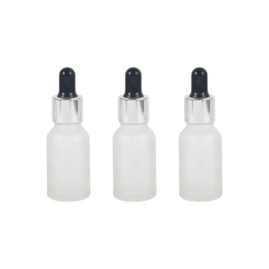 OEM 20ml Silver Aluminum Glass Pipettes Dropper for Boston Round Bottles