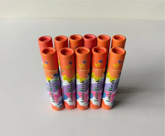 0.5oz 14G 100% Eco Friendly Cardboard Paper Tube Push up Lip Gloss Stick Containers Packaging