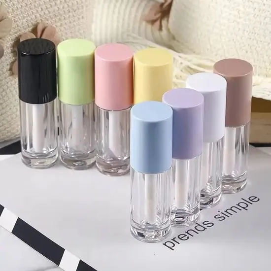 Wholesale Unique Clear White Black Pink Lip Gloss Containers Lip Gloss Tubes Custom Logo Empty Lipgloss Tube