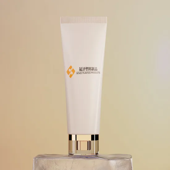 Environmentally Friendly 100ml Electroplated Screw Cap Customized Plastic Tube