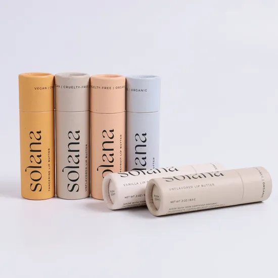 Factory Price Deodorant Stick Container Push up Lip Balm Kraft Paper Tube