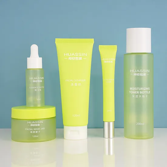 Factory Price Customized Luxury Empty PE Abl Packaging Tube Face Cream Jar Lotion Bottle Skincare Container Cosmetic Plastic Packaging Set