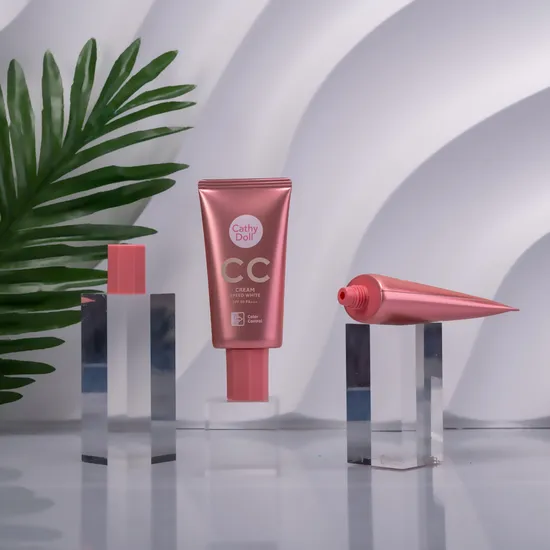 Wholesale D25-50mm Oval Flat Cosmetic Tube Packaging Tubes Cosmetic Container Tube for Skin Care