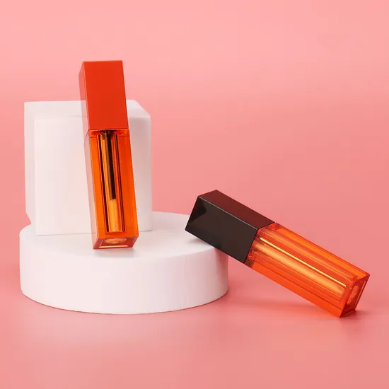Custom Color Square Clear Empty PETG Lip Gloss Container