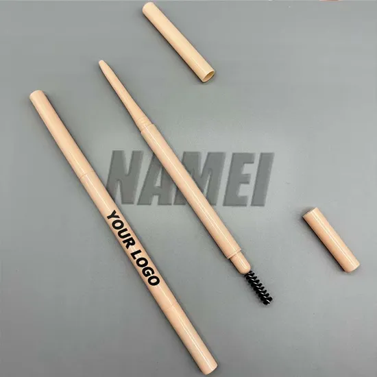Wholesale Cosmetics Own Logo Eyebrow Pen with Brush Tube Private Label Eyebrow Pencil Packaging