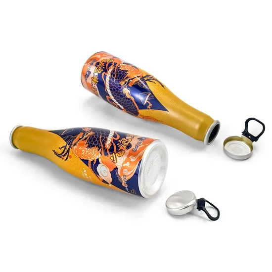 Durable Alumum Metal Bottle Liquid Oil Package Container for Aerated Water