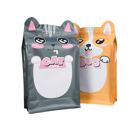 Recyclable Custom Aluminum Foil Mylar Pouch Ziplock Bag Pet Food Stand up Packaging Bag for Dog Snacks