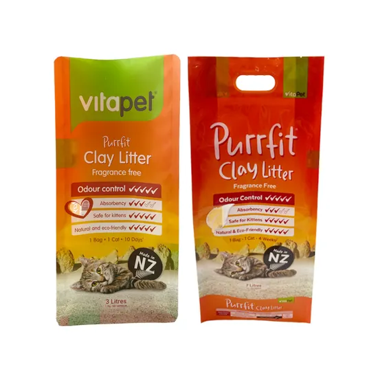 Plastic Bag Pet Supplyment Treats Kitty Litter Cat Litter Plastic Packaging Bag