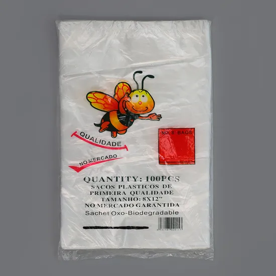 Wholesale Customized Size Food Transparent Fruit No Leak Tough HDPE Plastic Stretchy Flat Water Packaging Bag