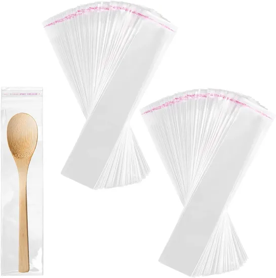 Garment Bags Clear Cellophane Plastic Self Adhesive Seal Clothing Packaging Bag