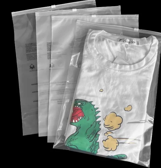 Slider Zip Bag Clothes Bag Plastic Packaging Zipper Bags