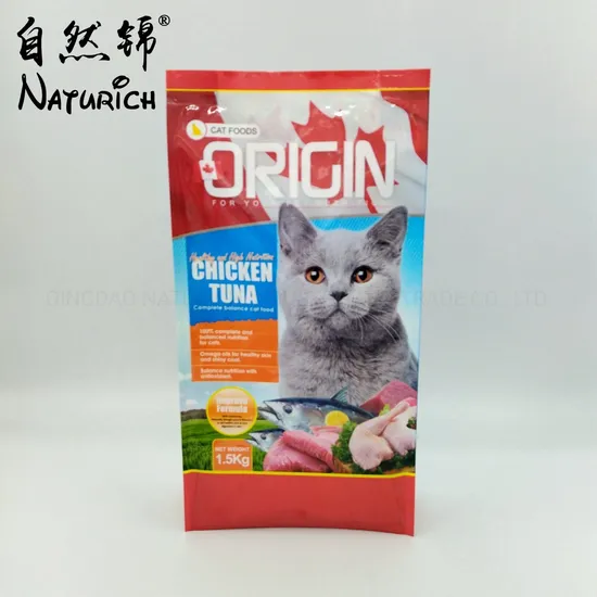 1.5kg Cat Food Plastic Packaging Pouch Feed Packing Bags
