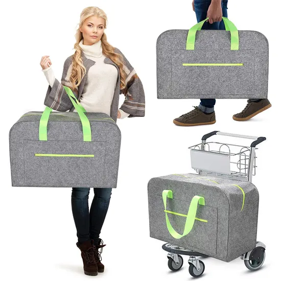 Wholesale Custom Logo Large Capacity Felt Storage Bag Clothes Stuff Organizer Bags