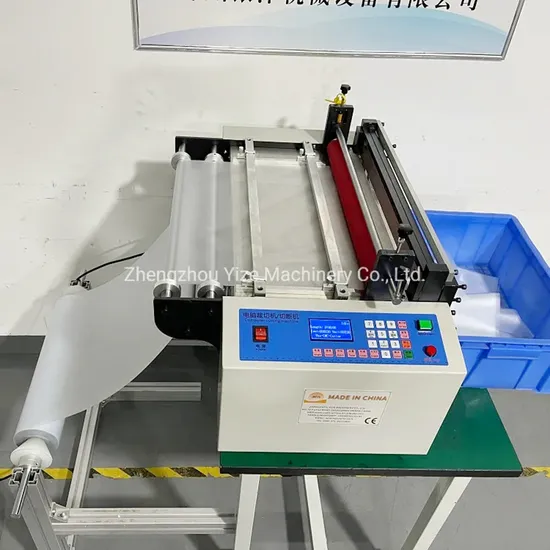 Table Type 100-2100mm Cross Cutter Vinyl Pet PVC EVA Solar Air Bubble Film Roll Slitting Paper Fabric Leather Roll to Sheet Cutting Machine