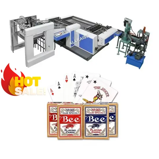 Automatic Business Trading Cards Slitting Die Cutting Cutter Counting Packing Maker Machine Poker Playing Card Making Machine