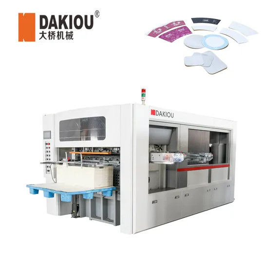 Dakiou Fast High Speed Full Automatic Popular Paper Cup Fan Card Roll Die Cutting Machine