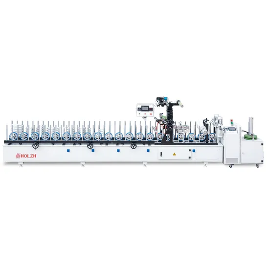Woodworking Paper PVC Veneer Door Frame Hot Melt Glue PUR Profile Wrapping Machine
