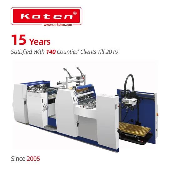 Pre-Coating Packaging Koten by Strong Wooden Case. Paper Factory Film Laminating Machine