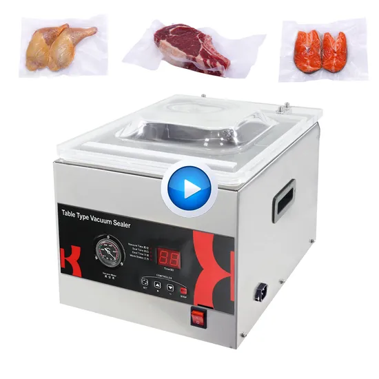 Bespacker DZ-260C automatic table top economy food hamber vacuum sealer machine vacuum sealing packaging packing machine