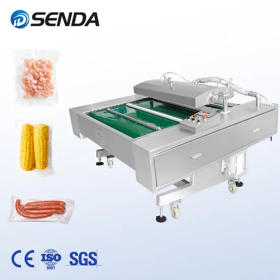 Rolling Type Vacuum Sealing Machine Automatic Continuous Rolling Vacuum Packing Machine for Food/Sauce/Rice