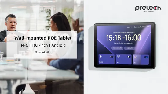 Tablet Android 10 Home Automation Control Panel Smart Touch Tablet Poe RJ45 RS485 Meeting Room Tablet Wall Mount