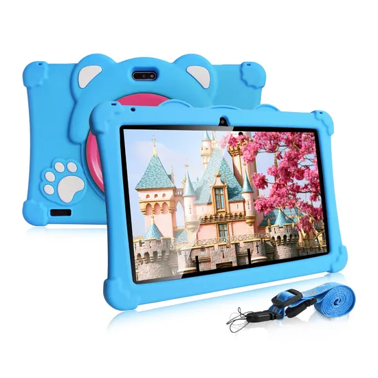Customize Android 13 Tablet 10.1 Inch A133 WiFi Touch Screen Kids Tablet with Protection Case for Kids Learning Educational China Manufacturer