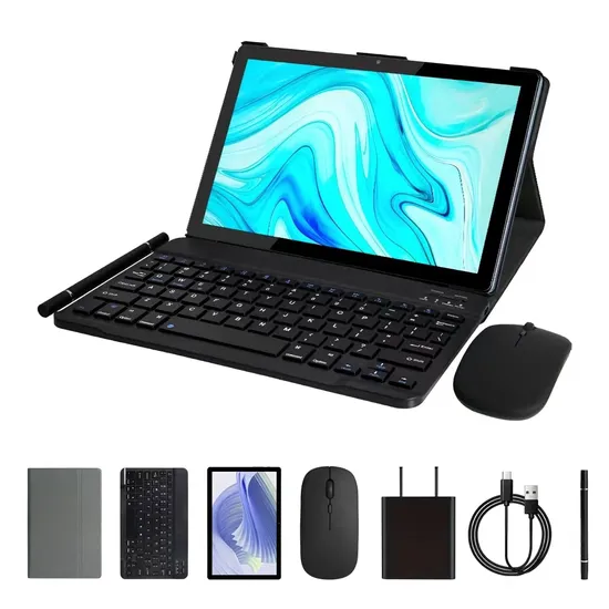 Atmpc Brand 10.1 Inch Android 13 4G Unisoc Tiger T310 WiFi Tablette Android 8GB RAM, 128GB ROM 5g WiFi Android Tablet for Entertainment Education