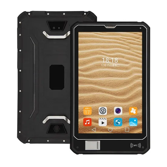 Tough and Rugged Tablet 10.1 Inch with NFC and Touch ID and Camera in Waterproof, Drop-Proof and Pressure-Resistant