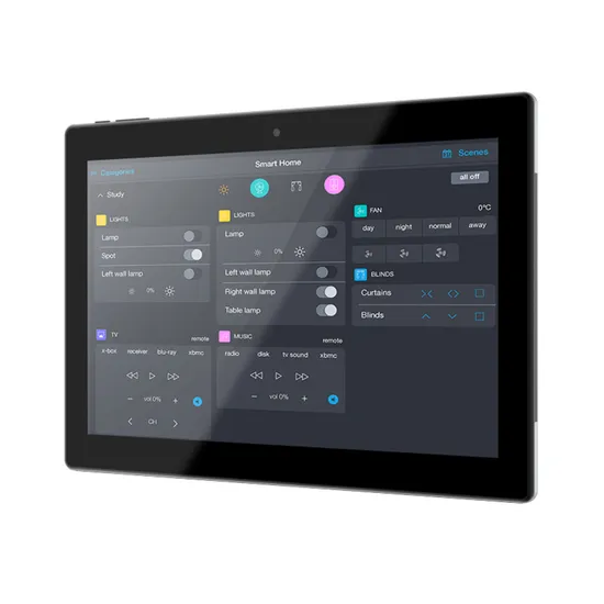 Portworld 10.1 Inch Debian 11 OS Home Automation Dashboard Android Player