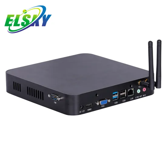 Hot Sale Elsky 10th Gen I5 10210u Dual LAN Thin Client Mini PC X86 Computer with 4K Dp Display