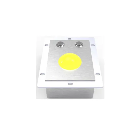50mm Industrial Rugged Panelmout Trackball with Yellow Resin Ball