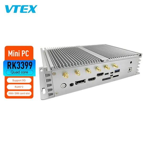 Mini PC Rk3399 1.8GHz RJ45*2 Wif 5g SIM Card Desktop Computer Minipc