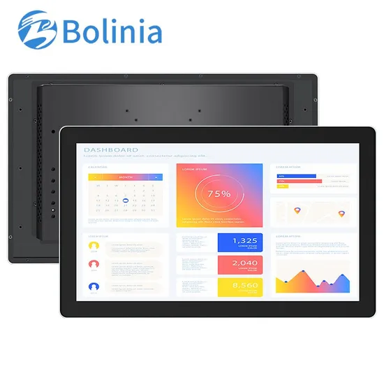 Factory 18.5" 19" 19.2" Industrial Panel PC Wall Embedded Computer with IP65 Waterproof Fanless Aluminum