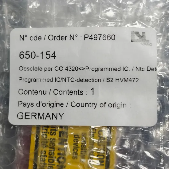 650-154 Hvm 472 Programmed IC. / Ntc Detection Hvm4