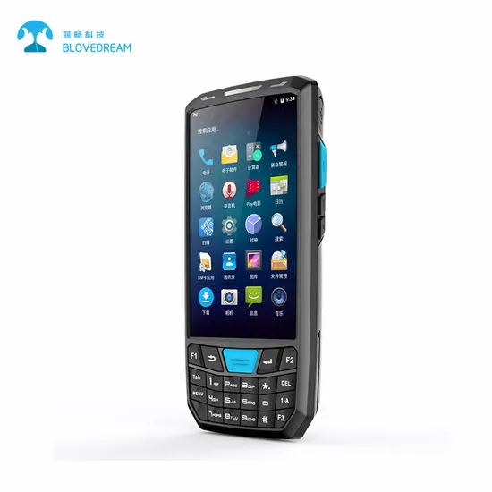Blovedream T80s 4.5 Inch Industrial Rugged PDA Barcode Scanner Android with Gms Certification Android 8.1