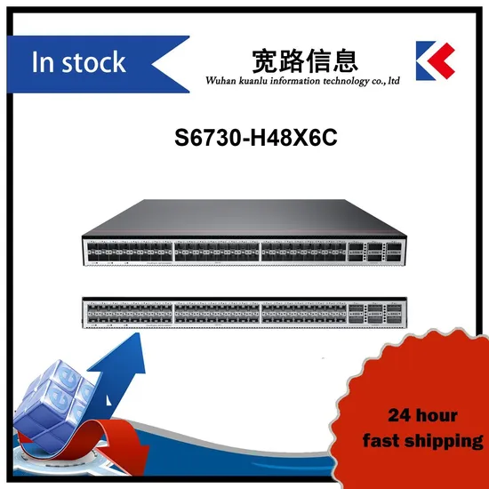 02352fsf S6730-H48X6c Ethernet Switch 48*10ge SFP+ Ports 6*40ge Qsfp28 Ports
